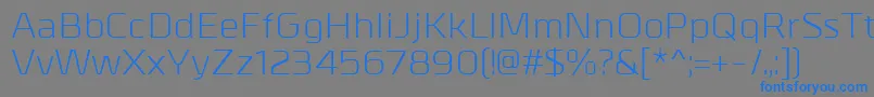 MetrikRegular Font – Blue Fonts on Gray Background