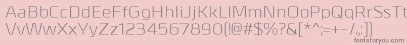 MetrikRegular Font – Gray Fonts on Pink Background