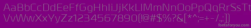 MetrikRegular Font – Gray Fonts on Purple Background