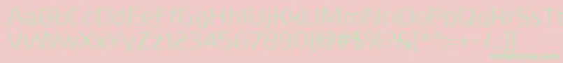MetrikRegular Font – Green Fonts on Pink Background