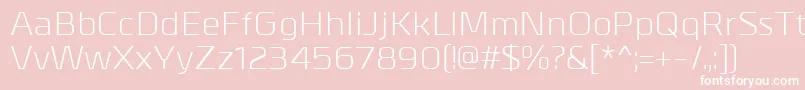 MetrikRegular Font – White Fonts on Pink Background