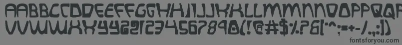 QuatlBold Font – Black Fonts on Gray Background