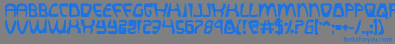 QuatlBold Font – Blue Fonts on Gray Background
