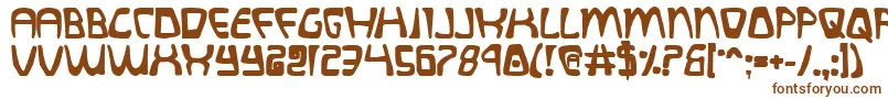 Шрифт QuatlBold – коричневые шрифты на белом фоне