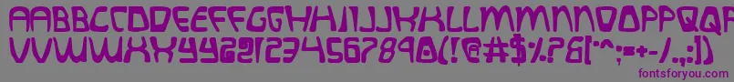 QuatlBold Font – Purple Fonts on Gray Background