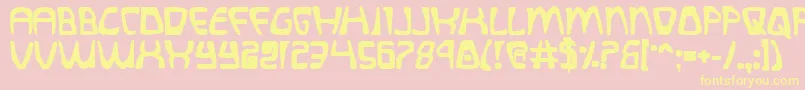 QuatlBold Font – Yellow Fonts on Pink Background