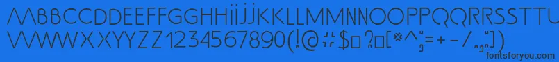 SsAdec2.0Text Font – Black Fonts on Blue Background