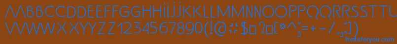 SsAdec2.0Text Font – Blue Fonts on Brown Background