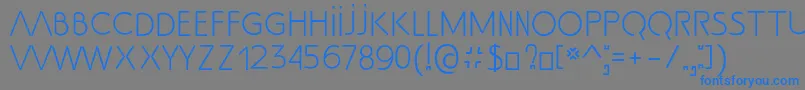 SsAdec2.0Text-Schriftart – Blaue Schriften auf grauem Hintergrund