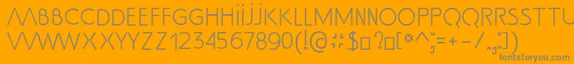 SsAdec2.0Text Font – Gray Fonts on Orange Background