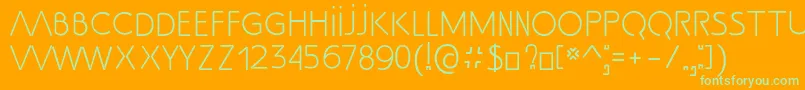 SsAdec2.0Text Font – Green Fonts on Orange Background