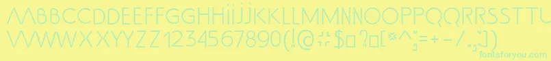 SsAdec2.0Text Font – Green Fonts on Yellow Background