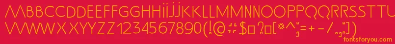 SsAdec2.0Text Font – Orange Fonts on Red Background