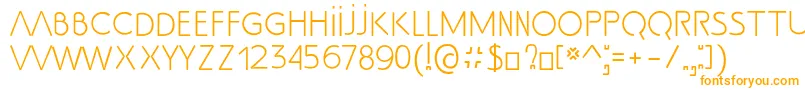 フォントSsAdec2.0Text – 白い背景にオレンジのフォント