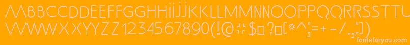 SsAdec2.0Text Font – Pink Fonts on Orange Background