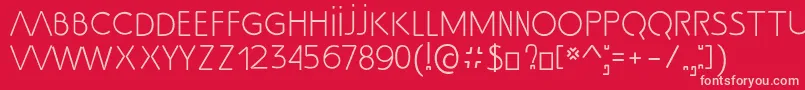 SsAdec2.0Text Font – Pink Fonts on Red Background