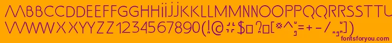 SsAdec2.0Text Font – Purple Fonts on Orange Background