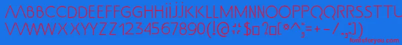 SsAdec2.0Text Font – Red Fonts on Blue Background