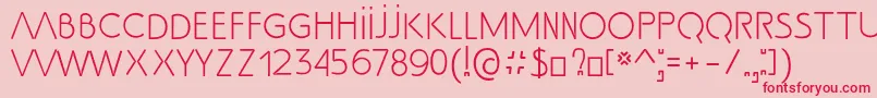 SsAdec2.0Text Font – Red Fonts on Pink Background