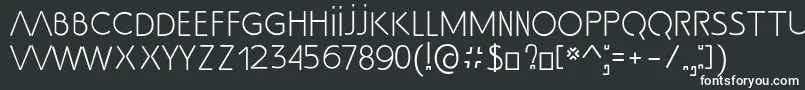 SsAdec2.0Text Font – White Fonts on Black Background