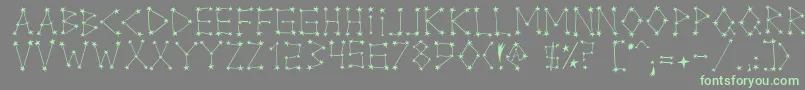 More about MilkyWay Font MilkyWay Font – Green Fonts on Gray Background
