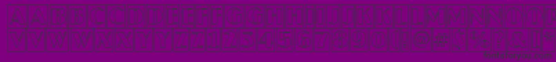Шрифт AJaspercmotl – чёрные шрифты на фиолетовом фоне