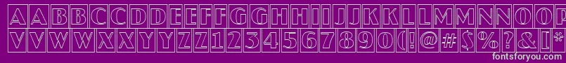 AJaspercmotl Font – Green Fonts on Purple Background