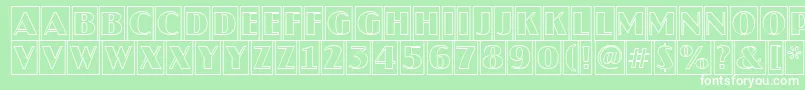 AJaspercmotl Font – White Fonts on Green Background