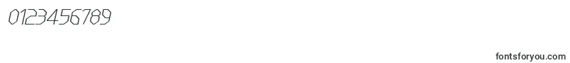 LinewireThinitalic Font – Fonts for Numbers and Digits