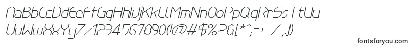 LinewireThinitalic Font – Fonts for VK