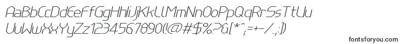 フォントLinewireThinitalic – Corel Draw用のフォント