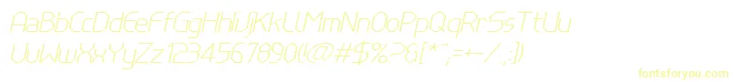 Police LinewireThinitalic – polices jaunes