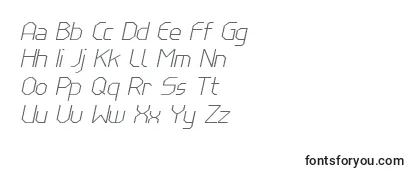 LinewireThinitalic Font