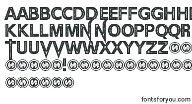 TheDevilNet font – stretched Fonts