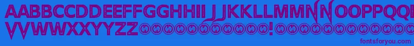 TheDevilNet-fontti – violetit fontit sinisellä taustalla