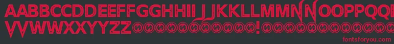 TheDevilNet Font – Red Fonts on Black Background
