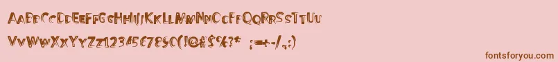 Подробнее о шрифте Coolday Шрифт Coolday – коричневые шрифты на розовом фоне