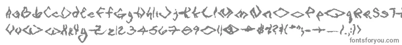 VtcSeejobreakRegular Font – Gray Fonts on White Background