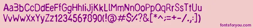 ChineseRuler Font – Purple Fonts on Pink Background