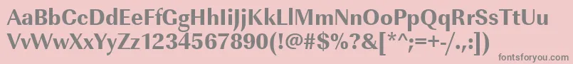 Urwimperialtextbolnar Font – Gray Fonts on Pink Background