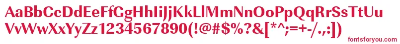 Шрифт Urwimperialtextbolnar – красные шрифты на белом фоне
