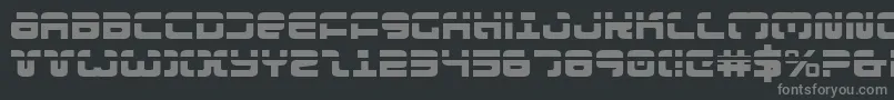 Exedorel Font – Gray Fonts on Black Background