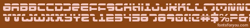 Exedorel Font – Pink Fonts on Brown Background