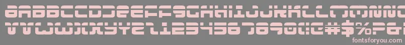 フォントExedorel – 灰色の背景にピンクのフォント