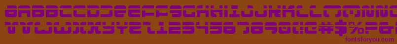 Exedorel Font – Purple Fonts on Brown Background