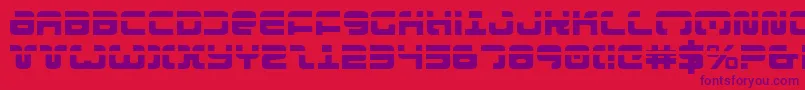 Exedorel Font – Purple Fonts on Red Background