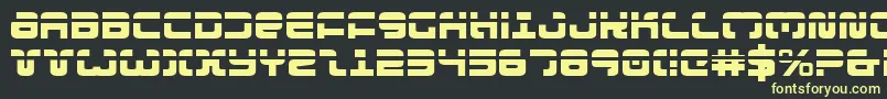 Exedorel Font – Yellow Fonts on Black Background