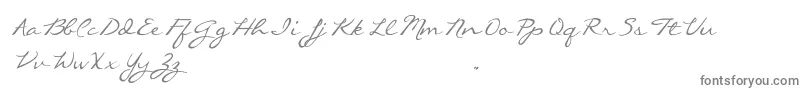 CallieHandTrialVersion-Schriftart – Graue Schriften