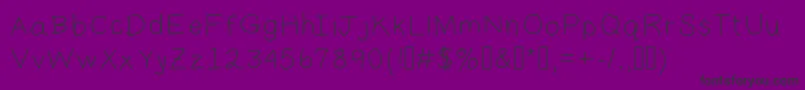 フォントDaddy2 – 紫の背景に黒い文字