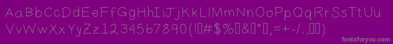 Шрифт Daddy2 – серые шрифты на фиолетовом фоне
